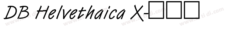 DB Helvethaica X字体转换